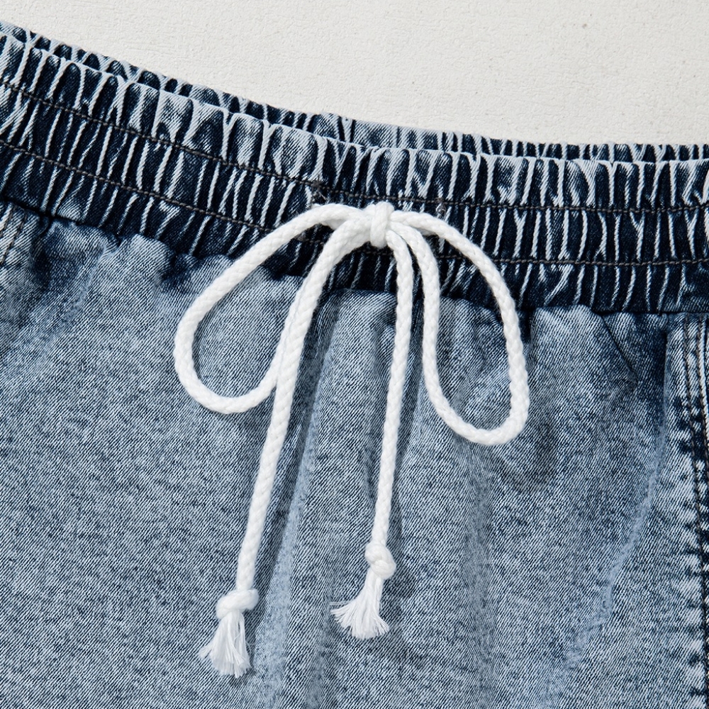 Draw Me In Denim Shorts - Picture 7 of 10
